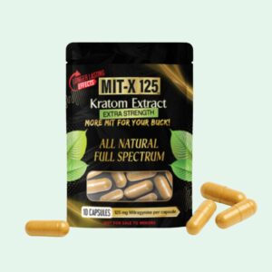 Mit-X 125 Kratom Extract Capsules