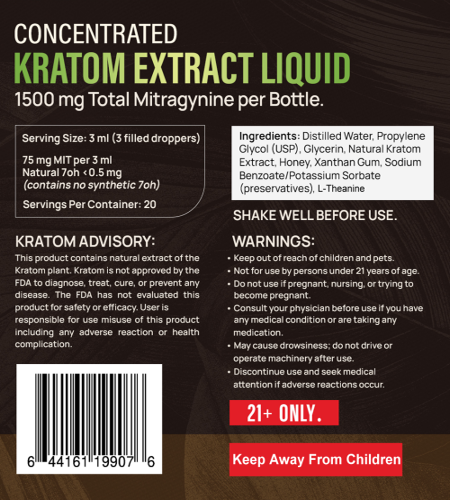 MIT-X 150 Concentrated Kratom Extract Drops!