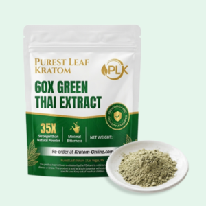 60X Green Thai Kratom Extract - Low Bitterness Extract 36% MIT