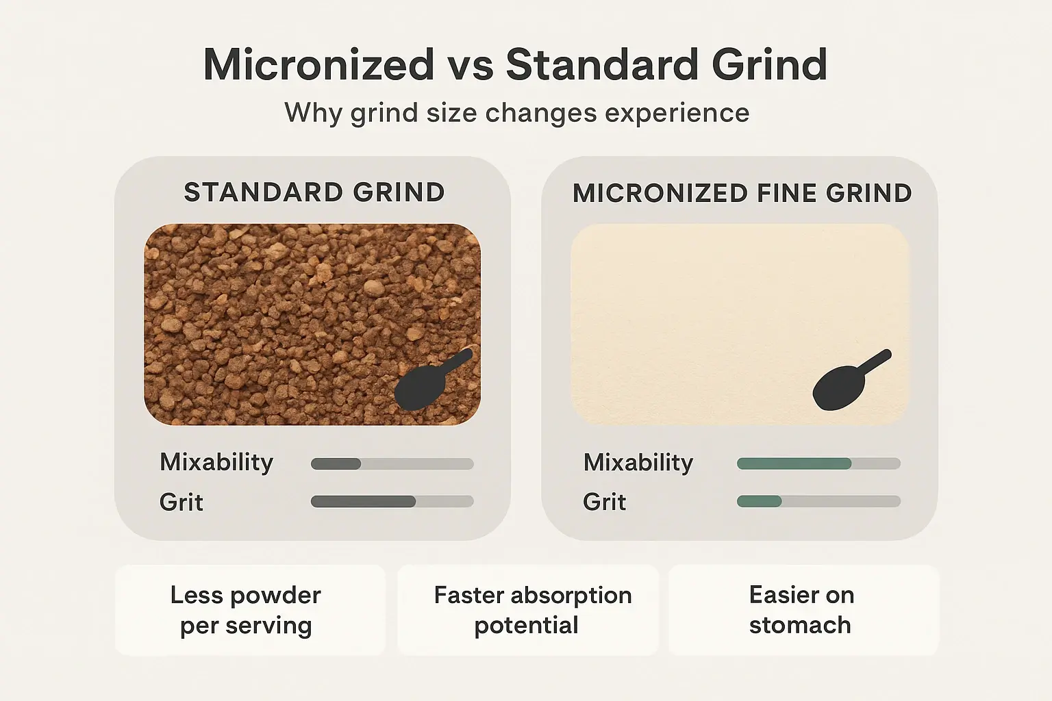 If you’re evaluating enhanced kratom, grind size can determine comfort. Micronized powder supports smoother mixing and less grit—key for people sensitive to nausea.
