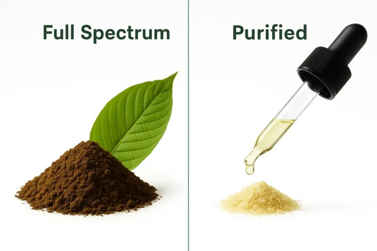 Full Spectrum vs. Purified Kratom Extracts: Choosing the Right Potency for Your Needs
