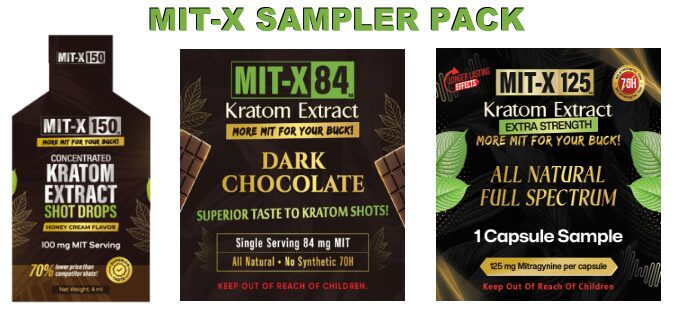 Mit-X Kratom Extract SAMPLER Pack